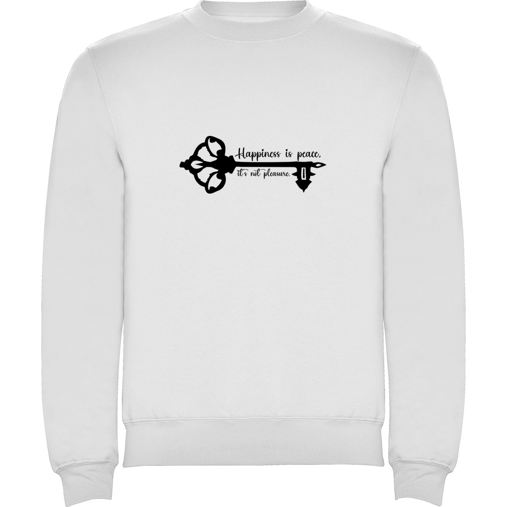 HAPPINESSISPEACE.PLV_.WHT_.jpg Pulover Happiness is peace, Alb - imagine 1