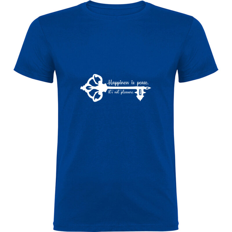 Tricou Happiness is peace, Albastru