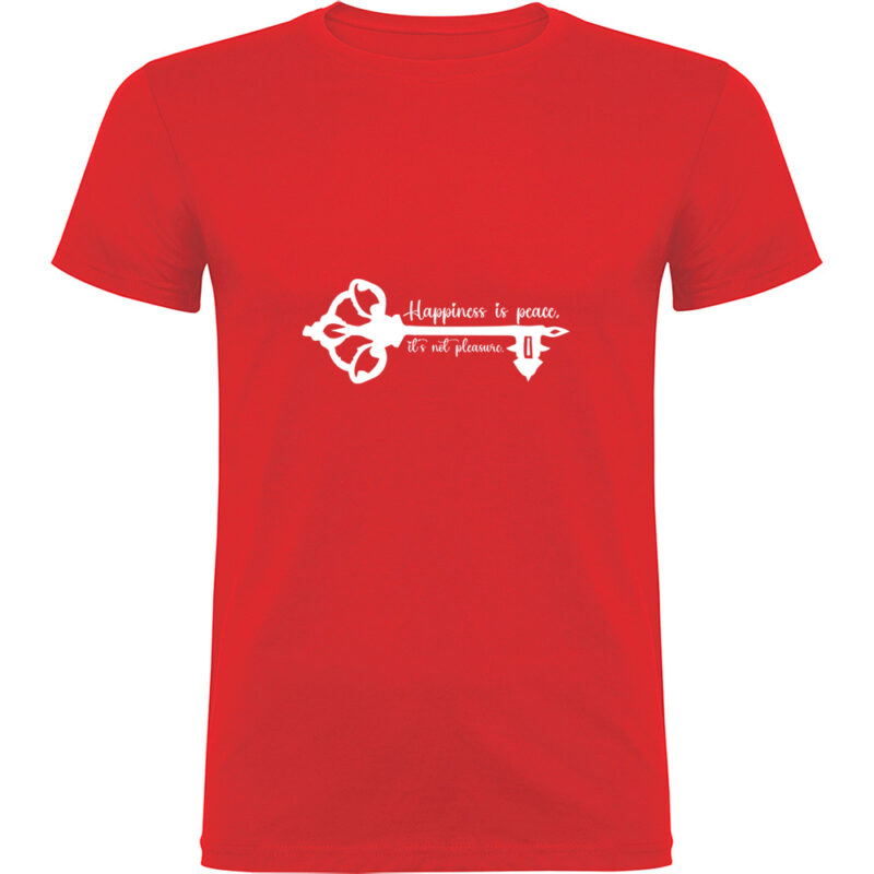 Tricou Happiness is peace, Roșu