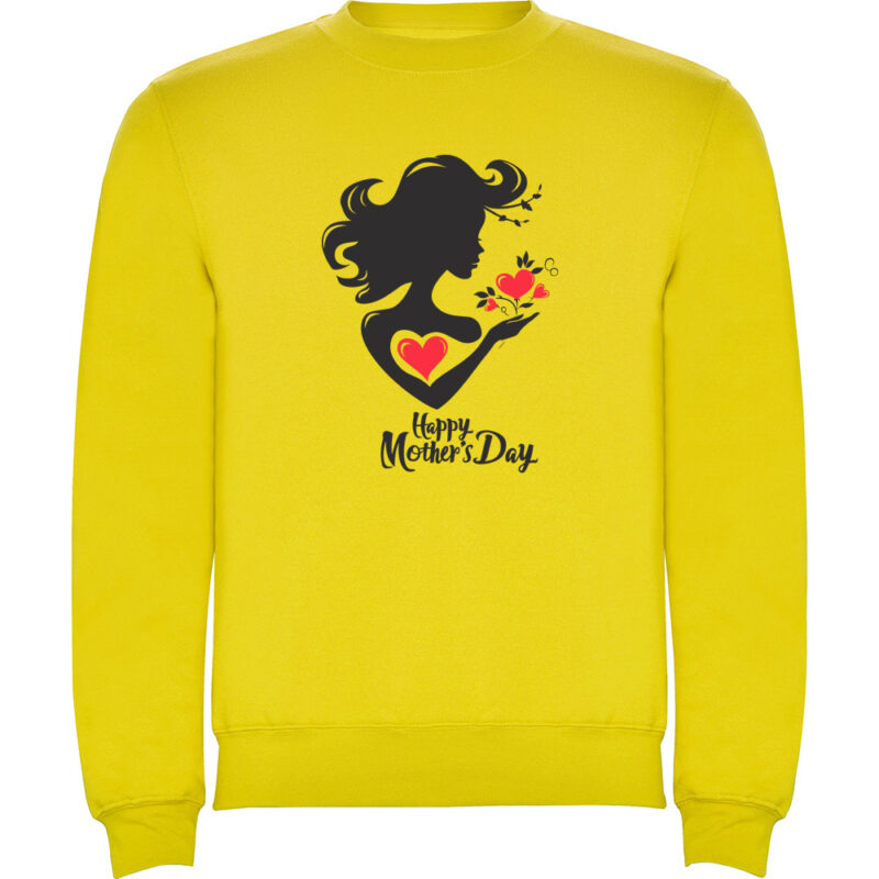 Pulover Happy Mothers Day (Model 1), Galben
