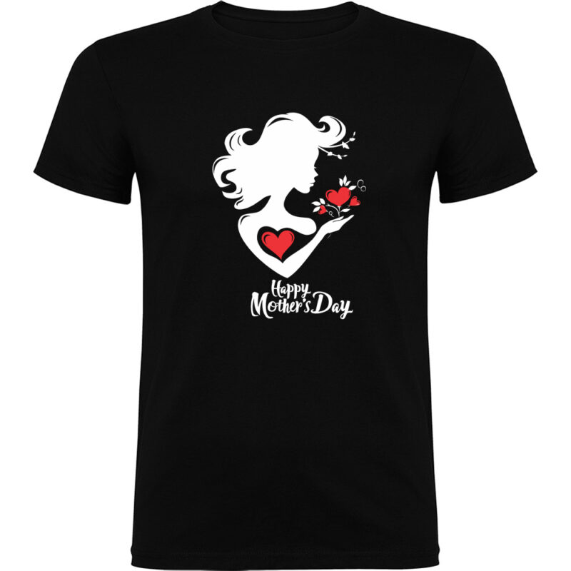 Tricou Happy Mothers Day (Model 1), Negru