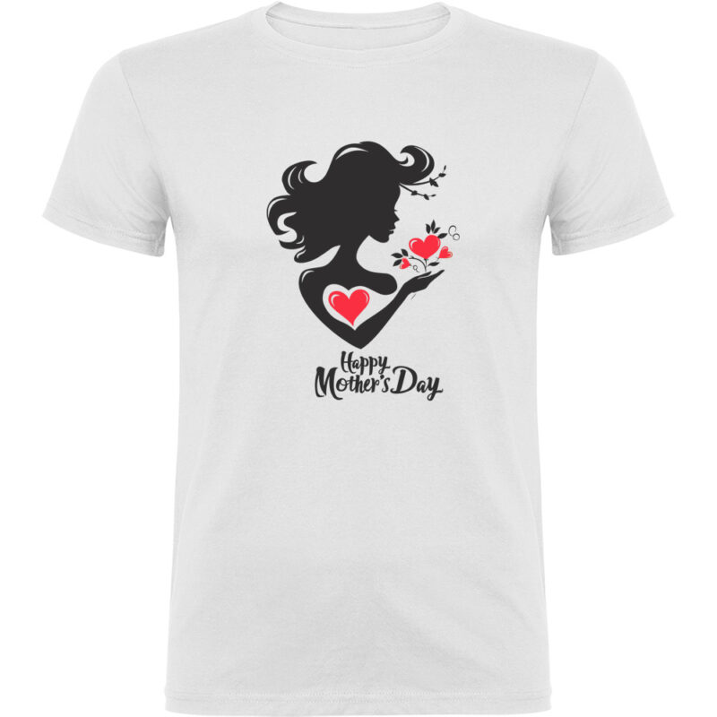 Tricou Happy Mothers Day (Model 1), Alb