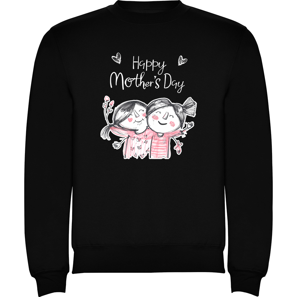 HAPPYMOTHERSDAYMODEL2.PLV_.BLK_.jpg Pulover Happy Mothers Day (Model 2), Negru - imagine 1