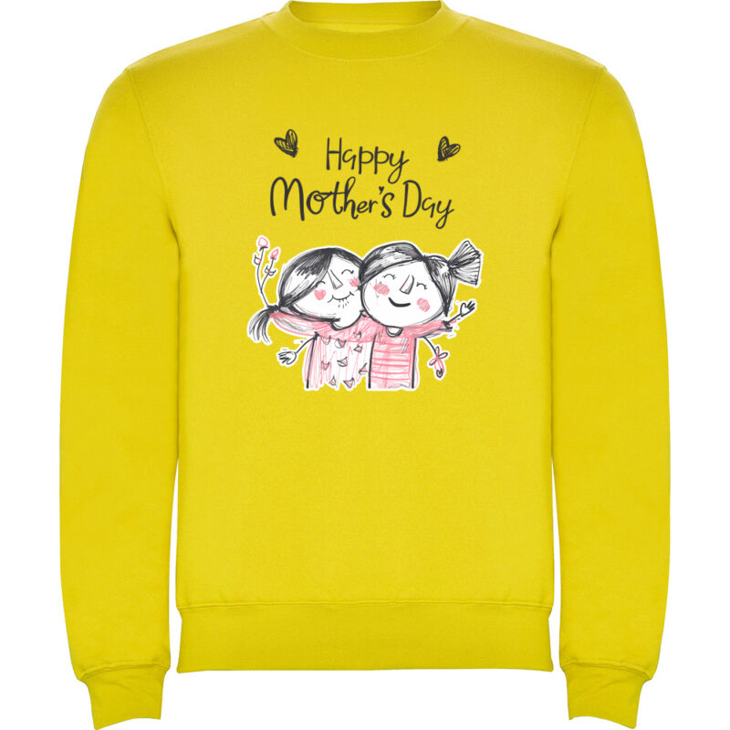 Pulover Happy Mothers Day (Model 2), Galben