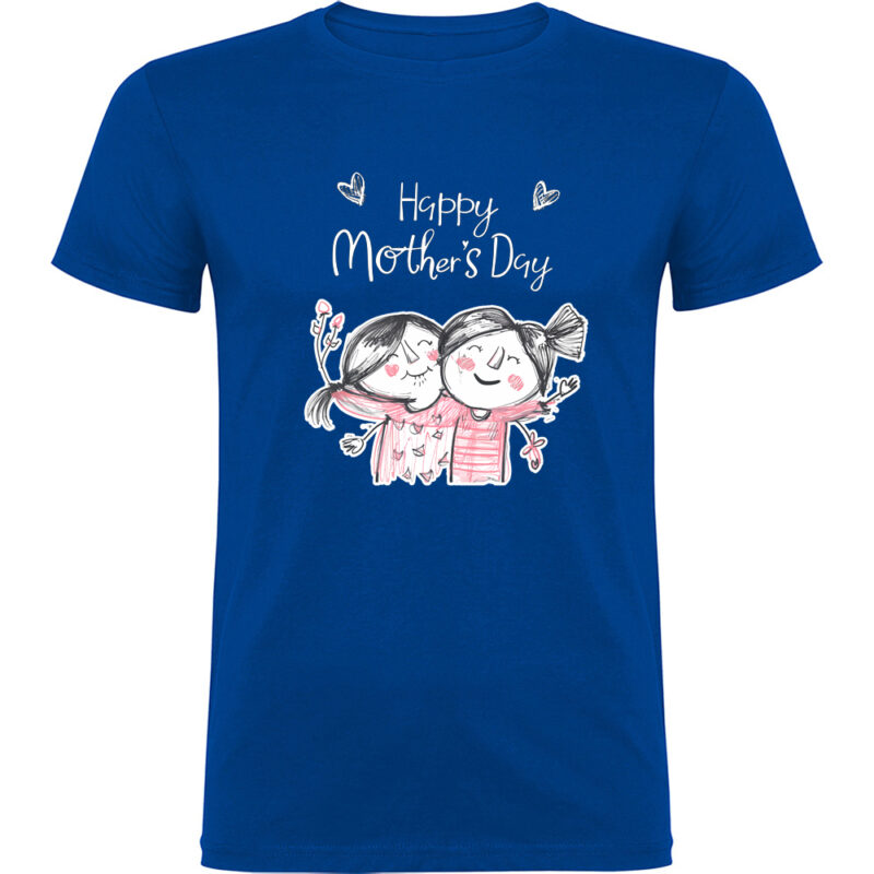 Tricou Happy Mothers Day (Model 2), Albastru