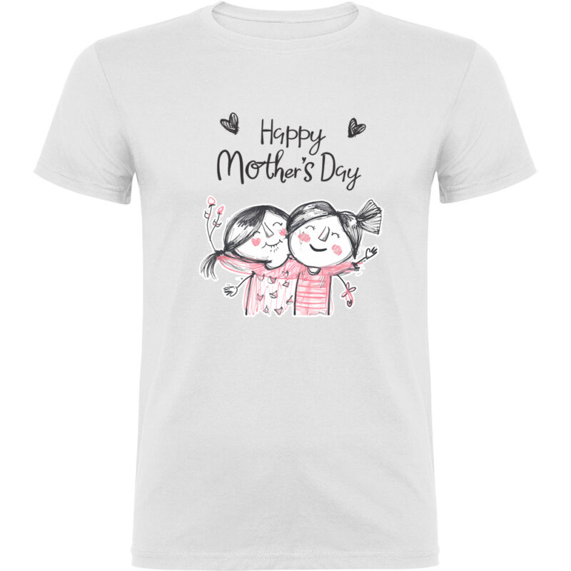 Tricou Happy Mothers Day (Model 2), Alb