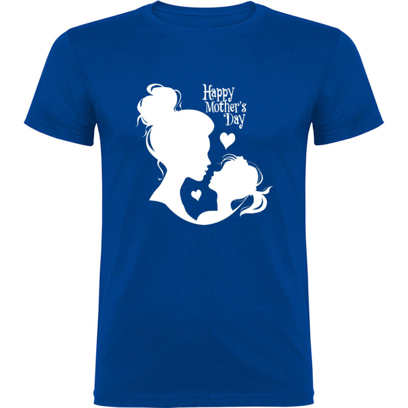 Tricou Happy Mothers Day (model 3), Albastru