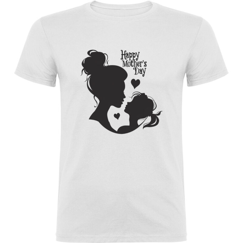 Tricou Happy Mothers Day (model 3), Alb