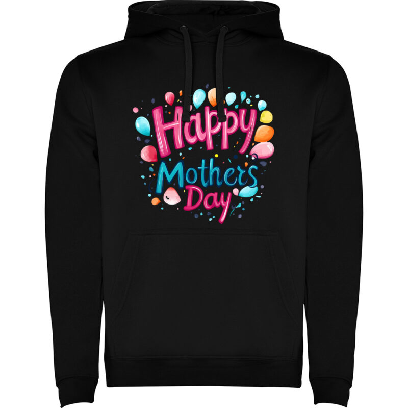 Hanorac Happy Mothers Day (model 4), Negru