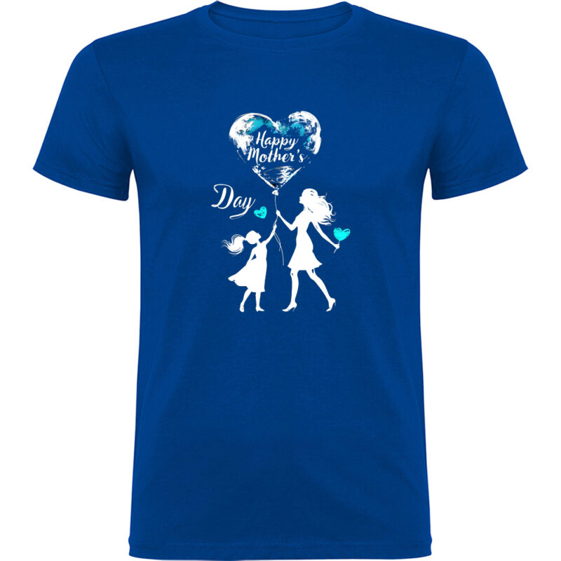 Tricou Happy Mothers Day (model 5), Albastru