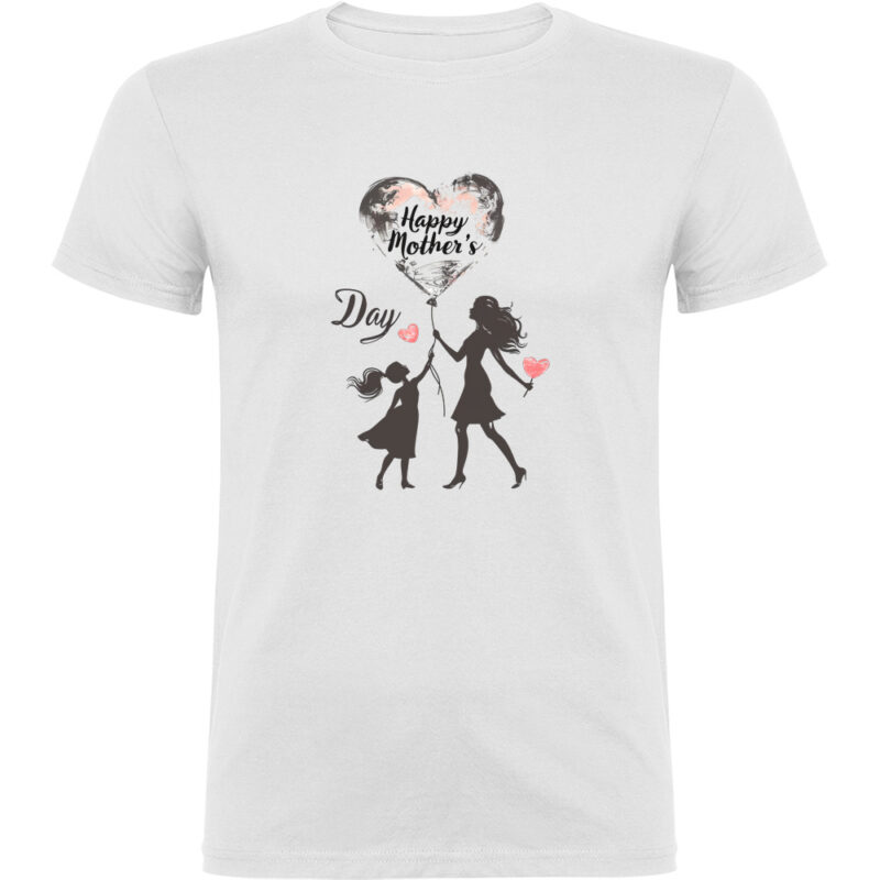 Tricou Happy Mothers Day (model 5), Alb