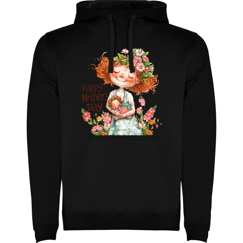 Hanorac Happy Mothers Day (model 6), Negru