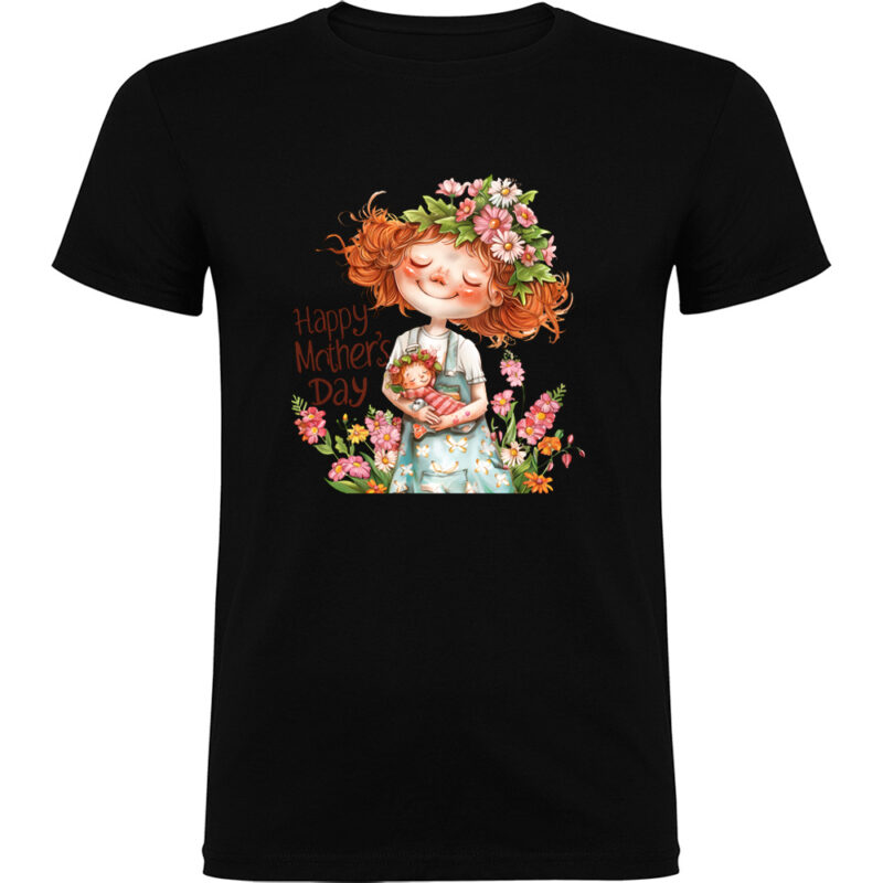 Tricou Happy Mothers Day (model 6), Negru