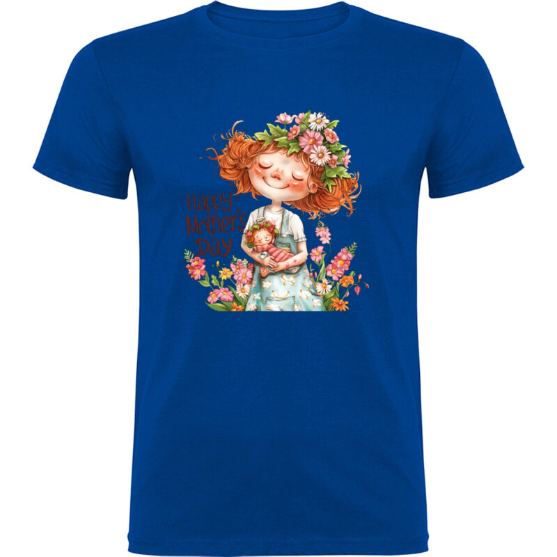 Tricou Happy Mothers Day (model 6), Albastru
