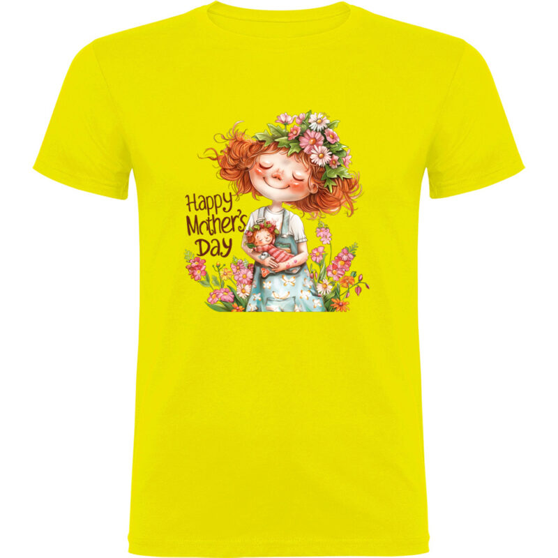 Tricou Happy Mothers Day (model 6), Galben