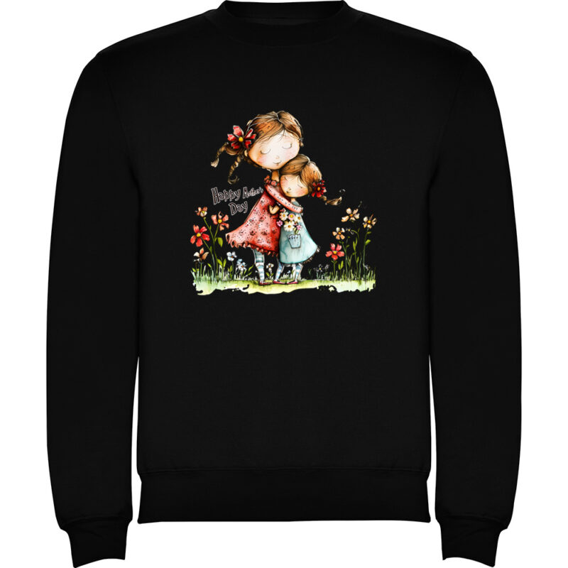 Pulover Happy Mothers Day (model 7), Negru