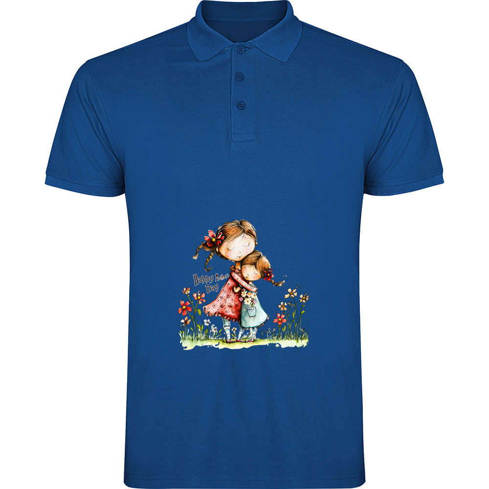 HAPPYMOTHERSDAYMODEL7.TP_.BLU_.jpg Tricou polo Happy Mothers Day (model 7), Albastru - imagine 1