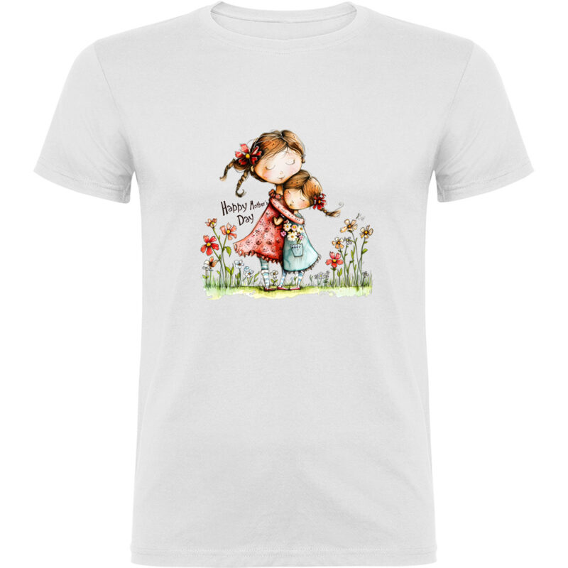 Tricou Happy Mothers Day (model 7), Alb