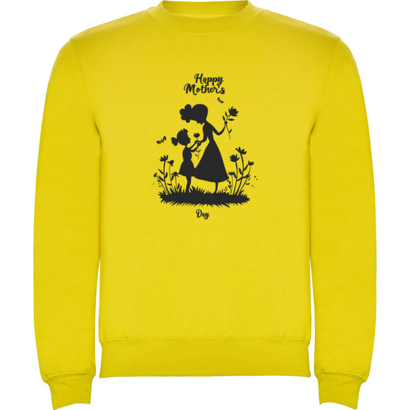Pulover Happy Mothers Day (model 8), Galben