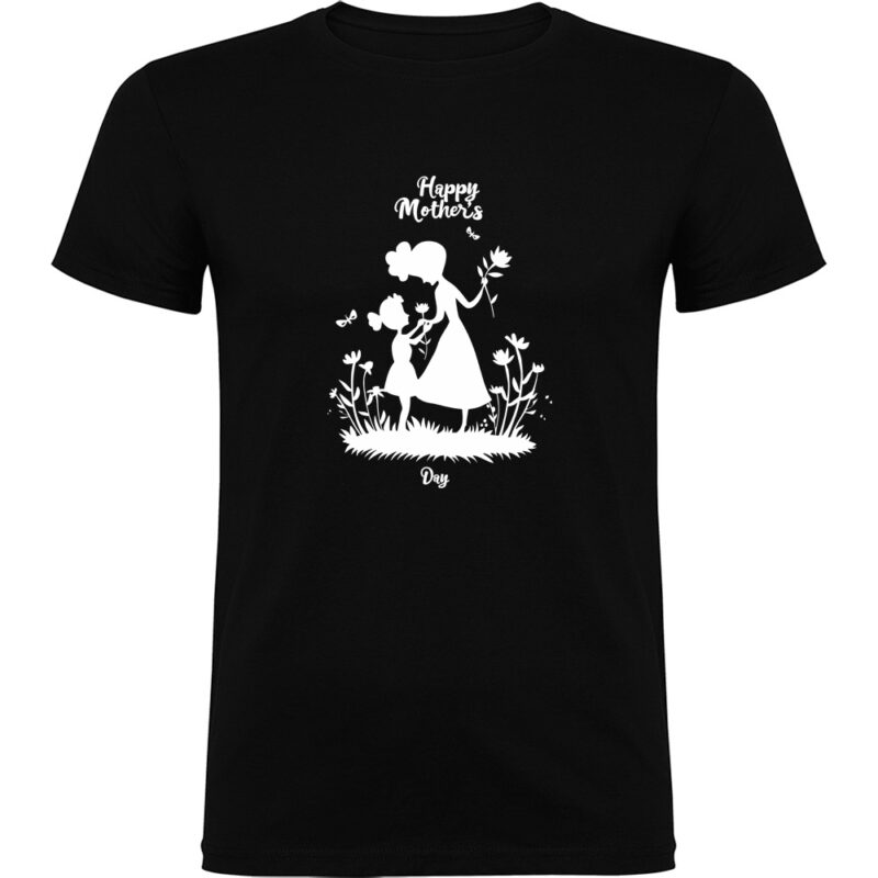 Tricou Happy Mothers Day (model 8), Negru