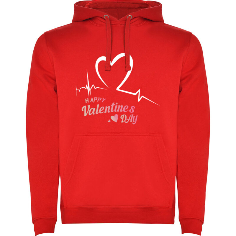 Hanorac Happy Valentines Day (Model 2), Roșu
