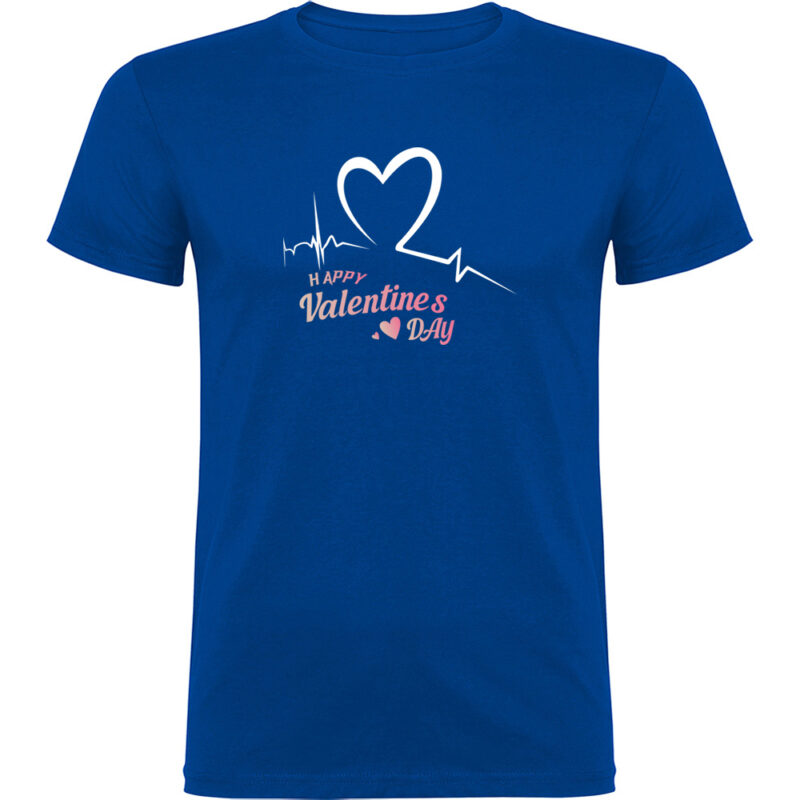 Tricou Happy Valentines Day (Model 2), Albastru