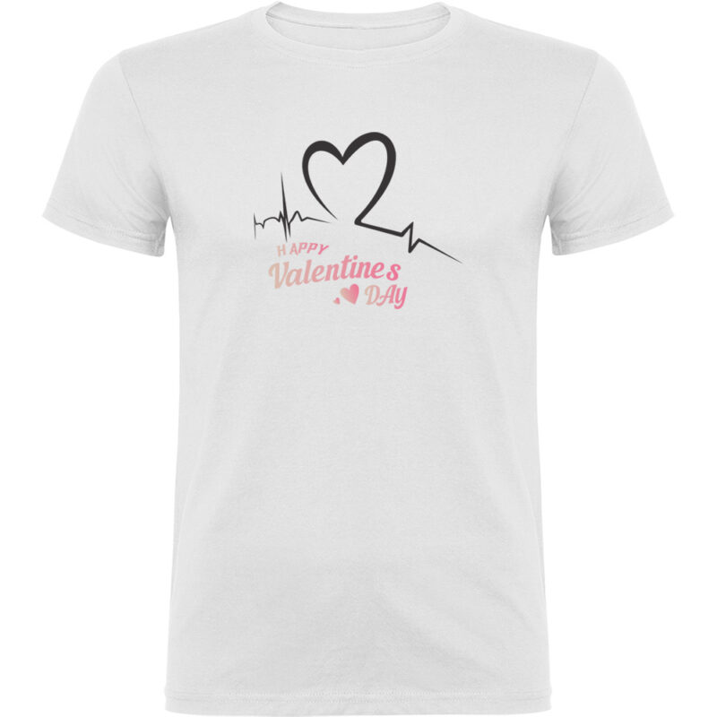 Tricou Happy Valentines Day (Model 2), Alb