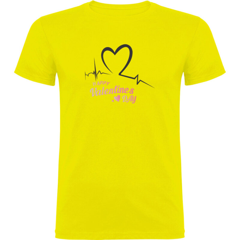 Tricou Happy Valentines Day (Model 2), Galben