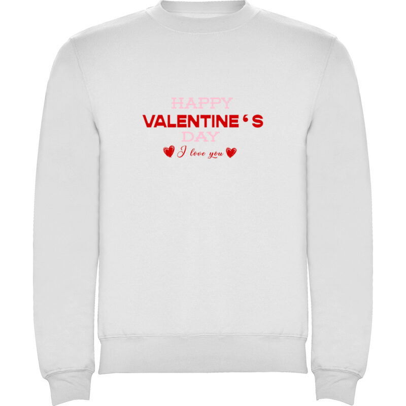 Pulover Happy Valentines Day (Model 3), Alb