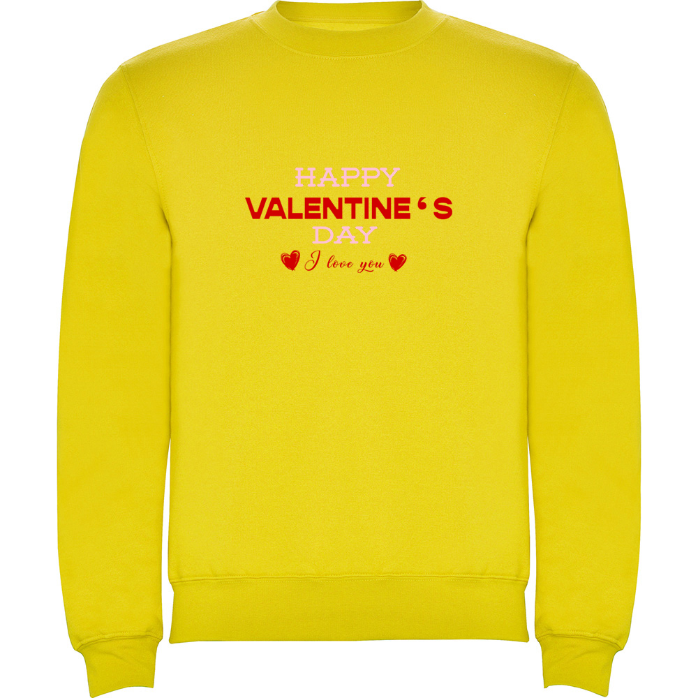 HAPPYVALENTINESDAYMODEL3.PLV_.YEL_.jpg Pulover Happy Valentines Day (Model 3), Galben - imagine 1