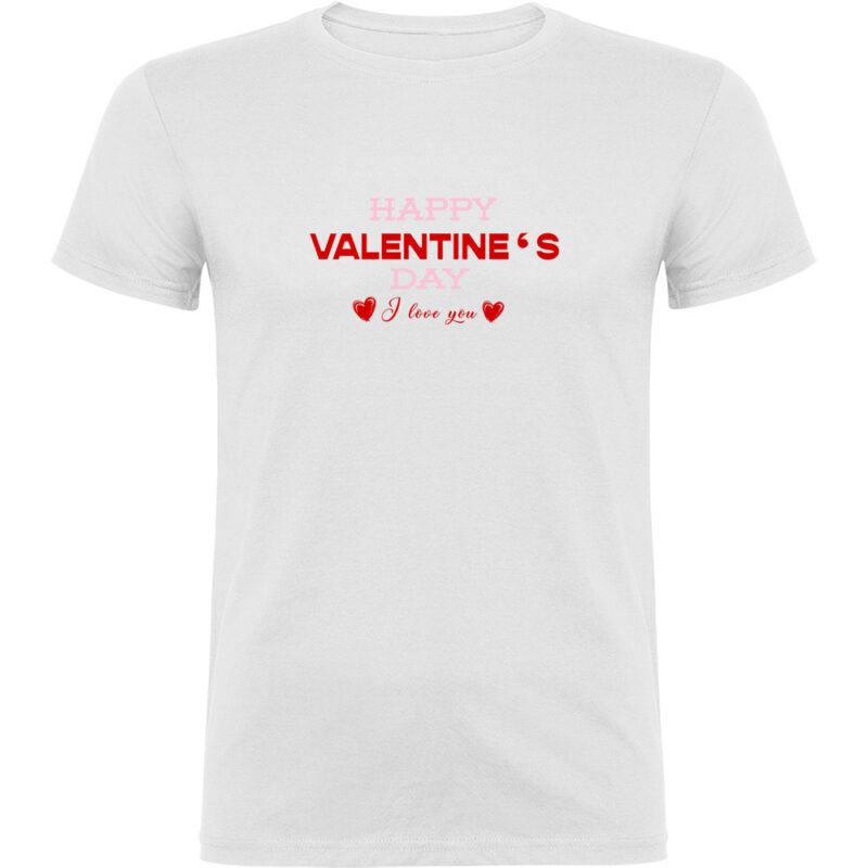 Tricou Happy Valentines Day (Model 3), Alb