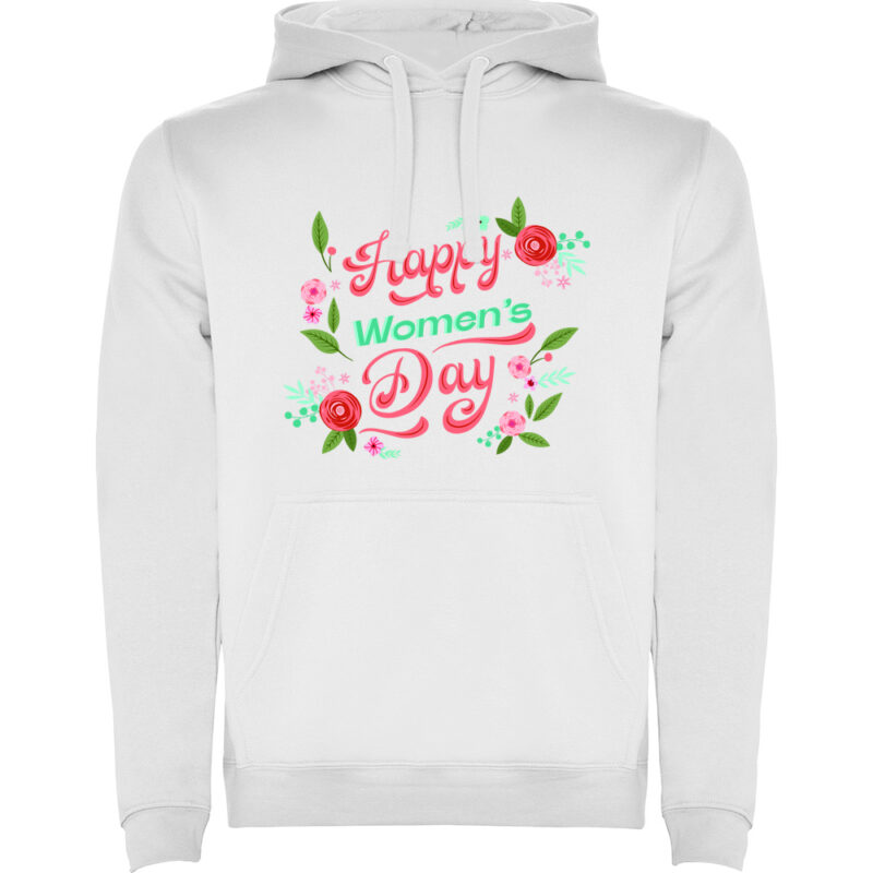 Hanorac Happy womans day, Alb