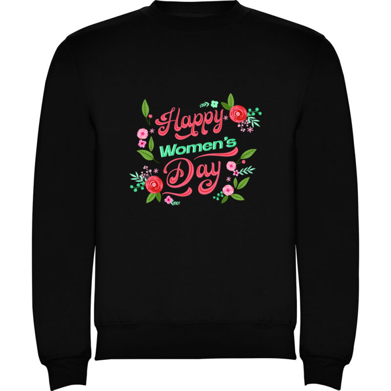 Pulover Happy womans day, Negru