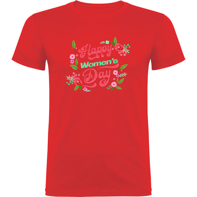 Tricou Happy womans day, Roșu