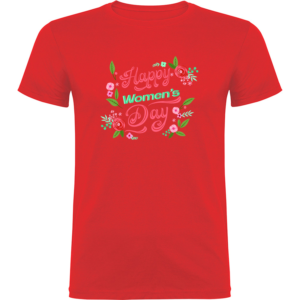 HAPPYWOMANSDAY.TR_.RED_.jpg Tricou Happy womans day, Roșu - imagine 1