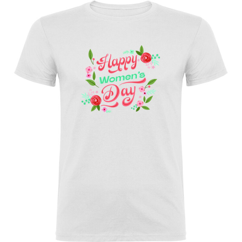 Tricou Happy womans day, Alb