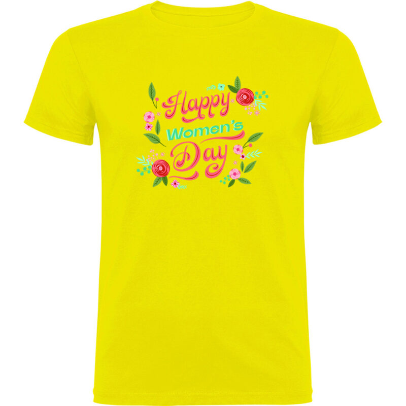 Tricou Happy womans day, Galben