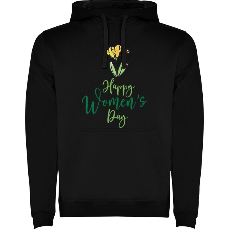 Hanorac Happy Womens Day (model 2), Negru
