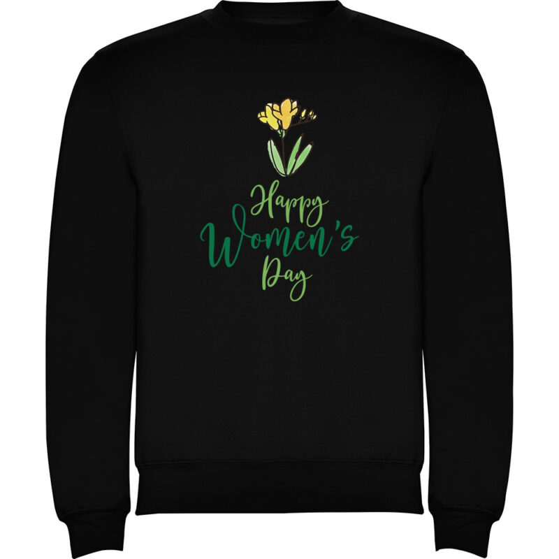 Pulover Happy Womens Day (model 2), Negru