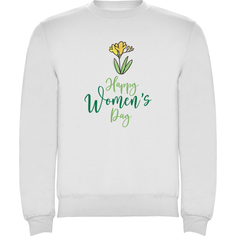 Pulover Happy Womens Day (model 2), Alb