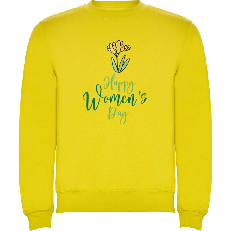 Pulover Happy Womens Day (model 2), Galben