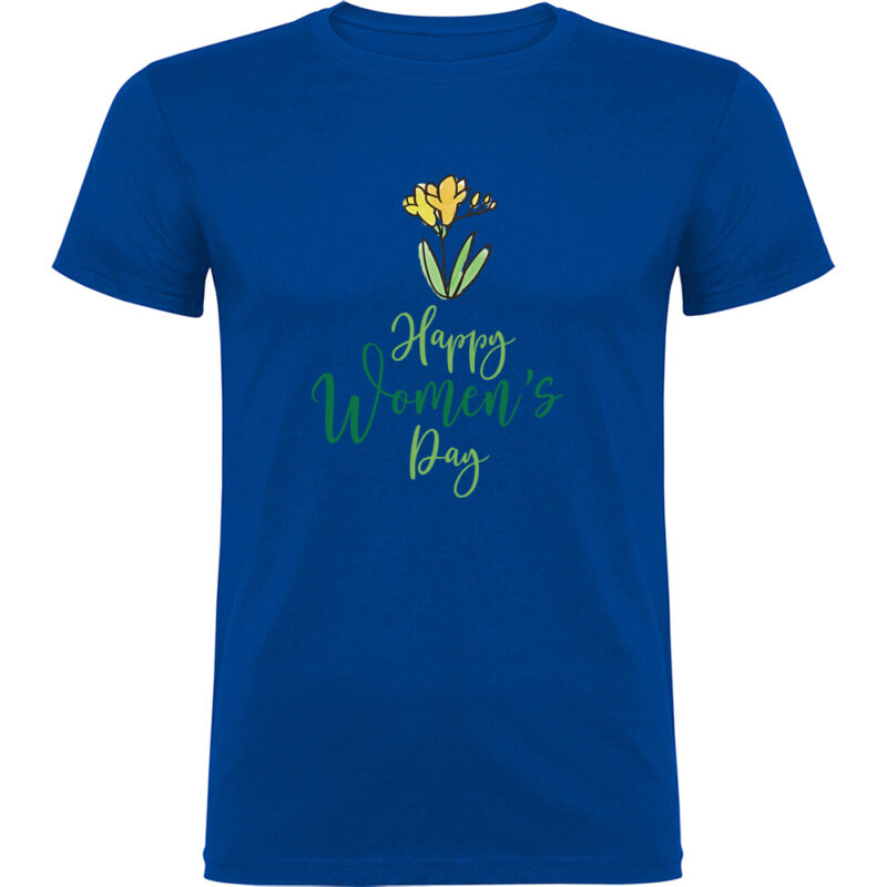 Tricou Happy Womens Day (model 2), Albastru
