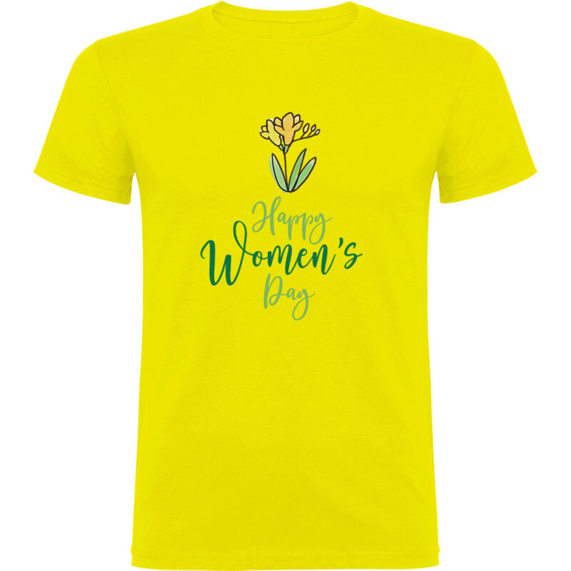 Tricou Happy Womens Day (model 2), Galben