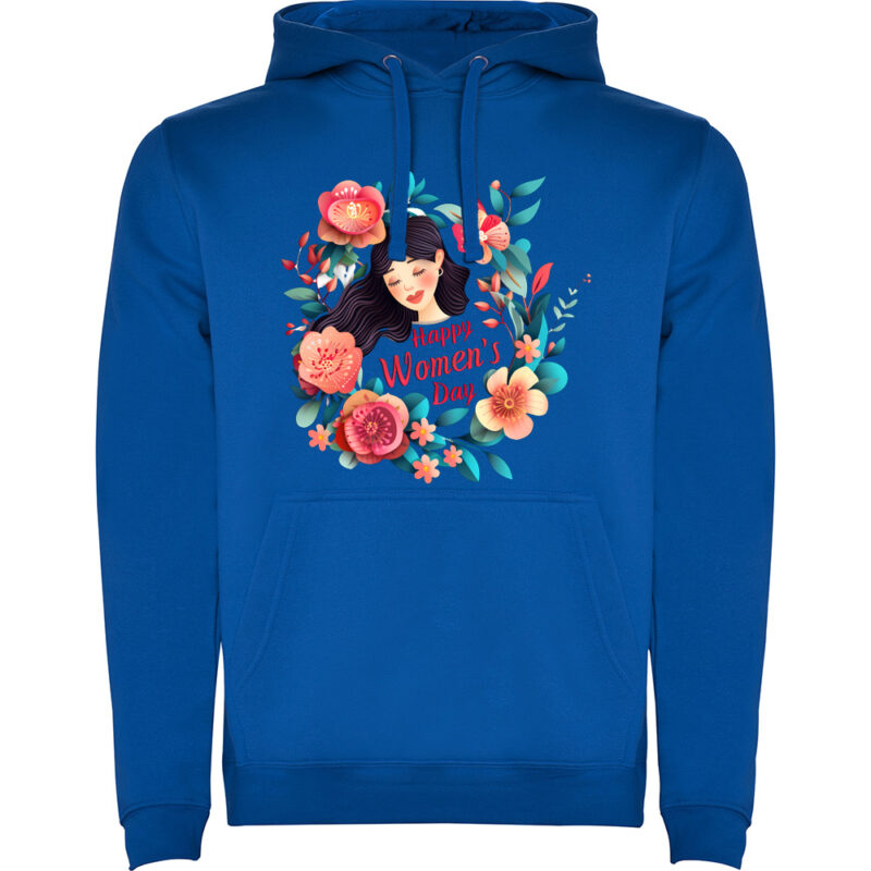 Hanorac Happy Womens Day (model 3), Albastru