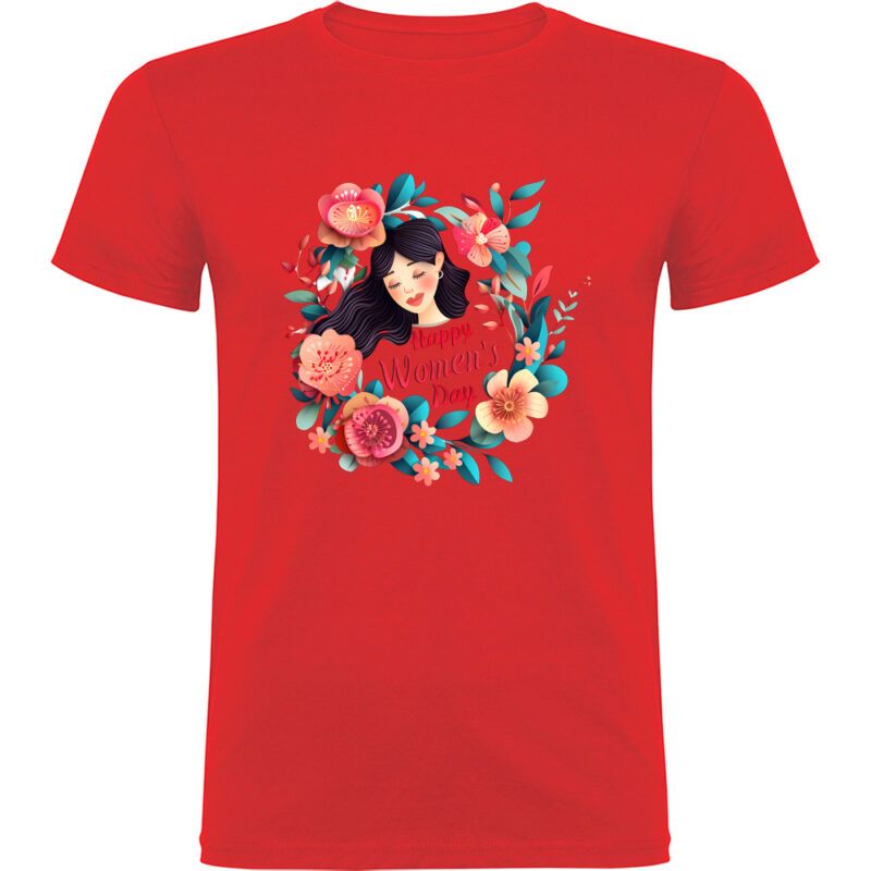 Tricou Happy Womens Day (model 3), Roșu