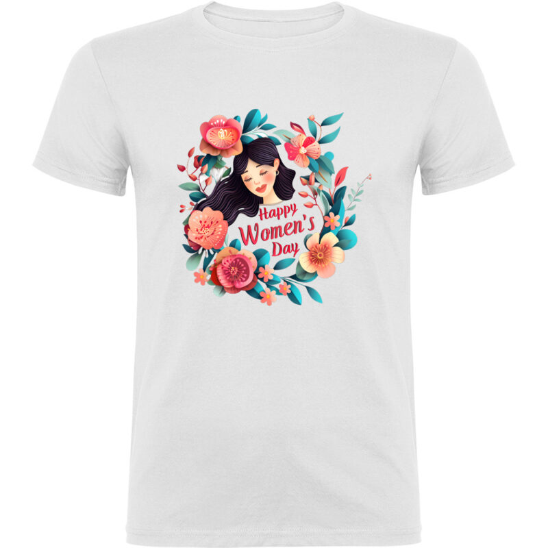 Tricou Happy Womens Day (model 3), Alb