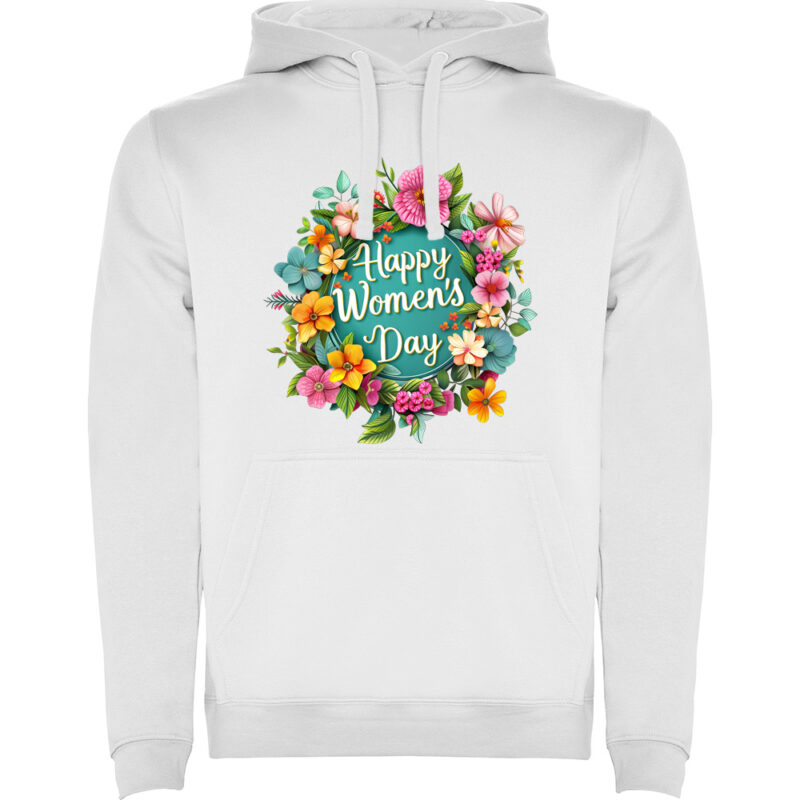 Hanorac Happy Womens Day (model 4), Alb