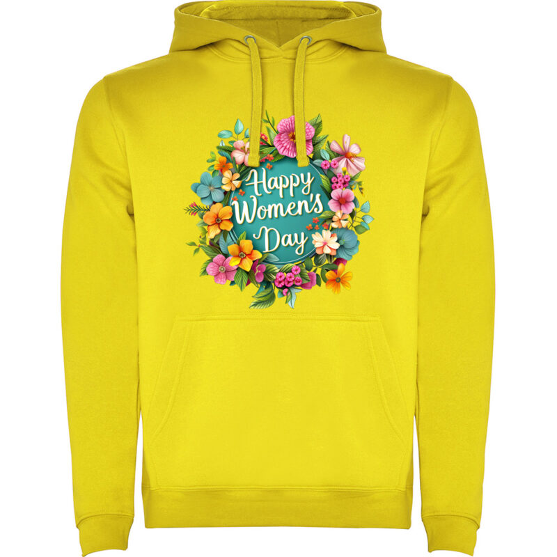 Hanorac Happy Womens Day (model 4), Galben