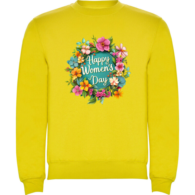 Pulover Happy Womens Day (model 4), Galben