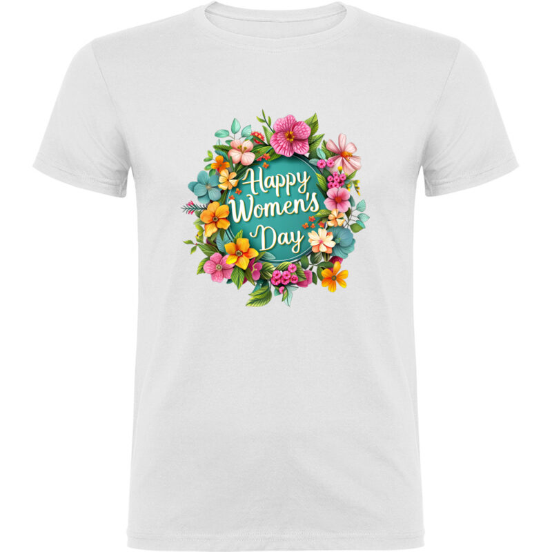 Tricou Happy Womens Day (model 4), Alb